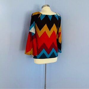 Voll womens off-on shoulders multicolored